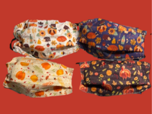 New set/4 Fall face masks